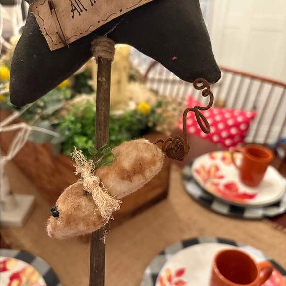 HANDMADE Halloween Star Primitive Cat decoration, folk art - Picture 2 of 6